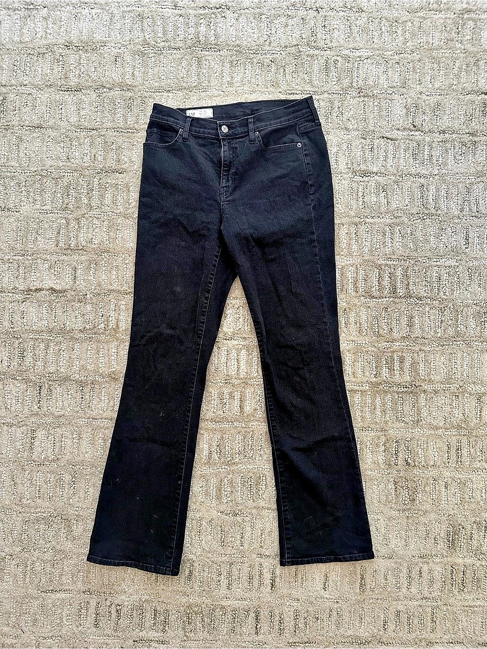 GAP Baby Boot Mid Rise Black Boot Cut Jeans Waist 29 Like New